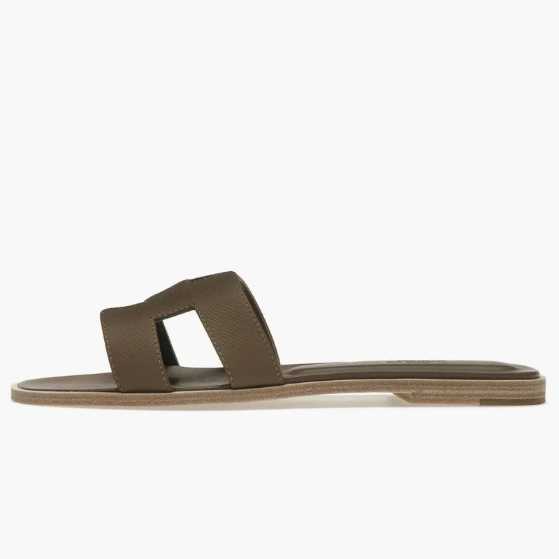 Hermes Oran Sandal Etoupe Epsom Leather