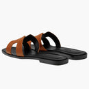 Hermes Oran Sandal Naturel Epsom Heritage Calfskin Leather