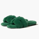 Hermes Oran Sandal Vert Anglais Sherling