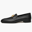 Hermes Paris Loafer Noir Goatskin Leather