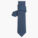 Hermes tie tie 7 h robe du soir blue