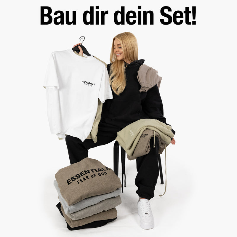Stell dir dein Fear of God Essentials Set zusammen (Shorts, T-Shirt & Hoodie)