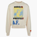 Heron Preston A.f. Authorized Oversized Crewneck White
