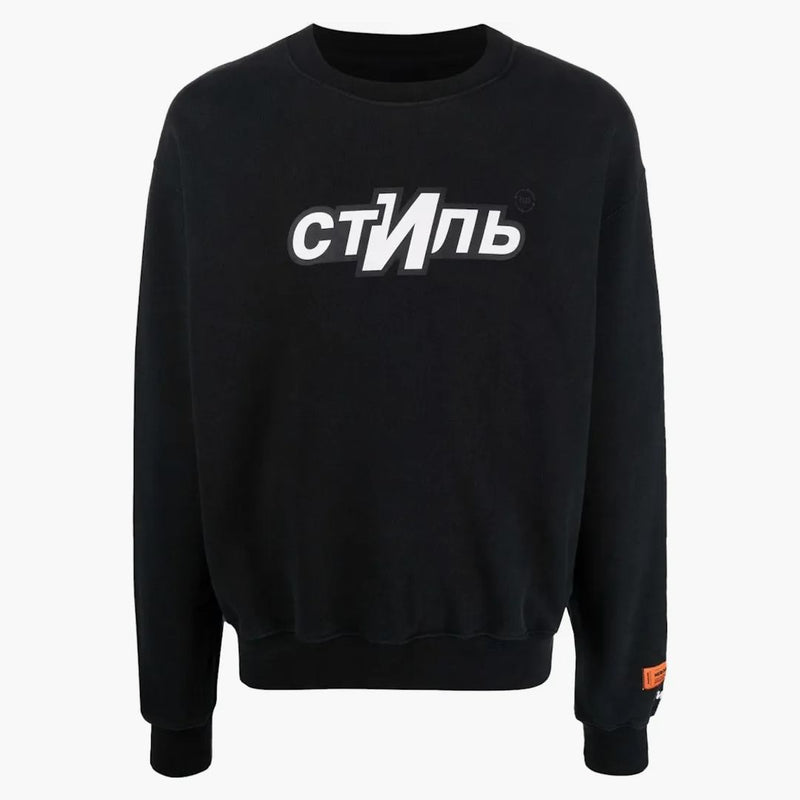 Heron Preston Ctnmb Logo Crewneck Black/white