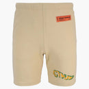 Heron Preston Ctnmb Pixel Sweatshorts Beige