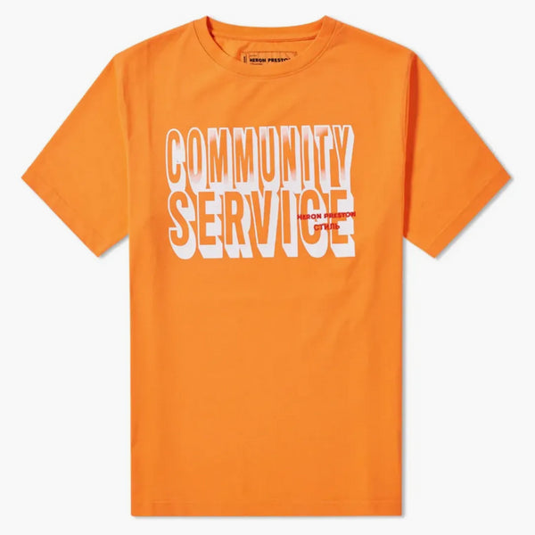 Heron Preston Community Service Jersone T-shirt Orange