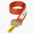 Heron Preston Jacquard Tape Belt (ss19) Dark Orange