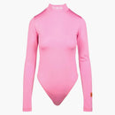 Heron Preston Long Sleeve Stretch Bodysuit Pink