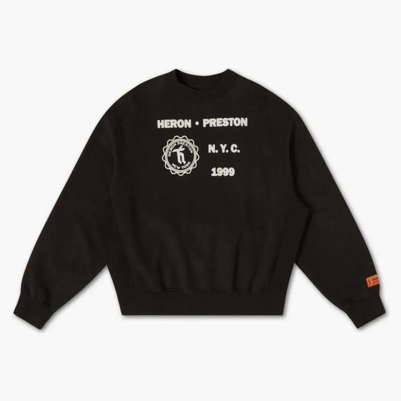 Heron Preston Medieval Heron Crew Sweatshirt Black