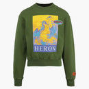 Heron Preston Oversized Kk22 Crewneck Green