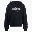 Heron Preston Style Graphic Hoodie Black