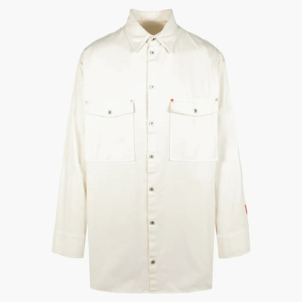 Heron Preston Workwear Long Sleeve Shirt White