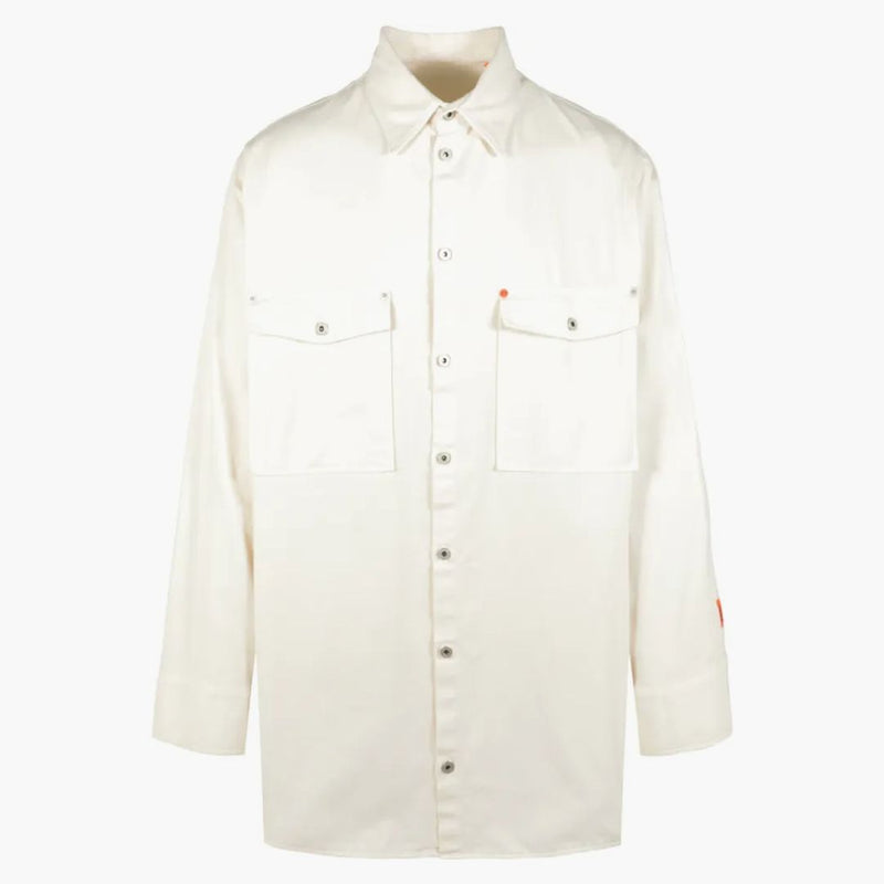 Heron Preston Workwear Long Sleeve Shirt White