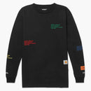 Heron Preston X Carhartt Oversized Embroidered L/s T-shirt Black/multicolor
