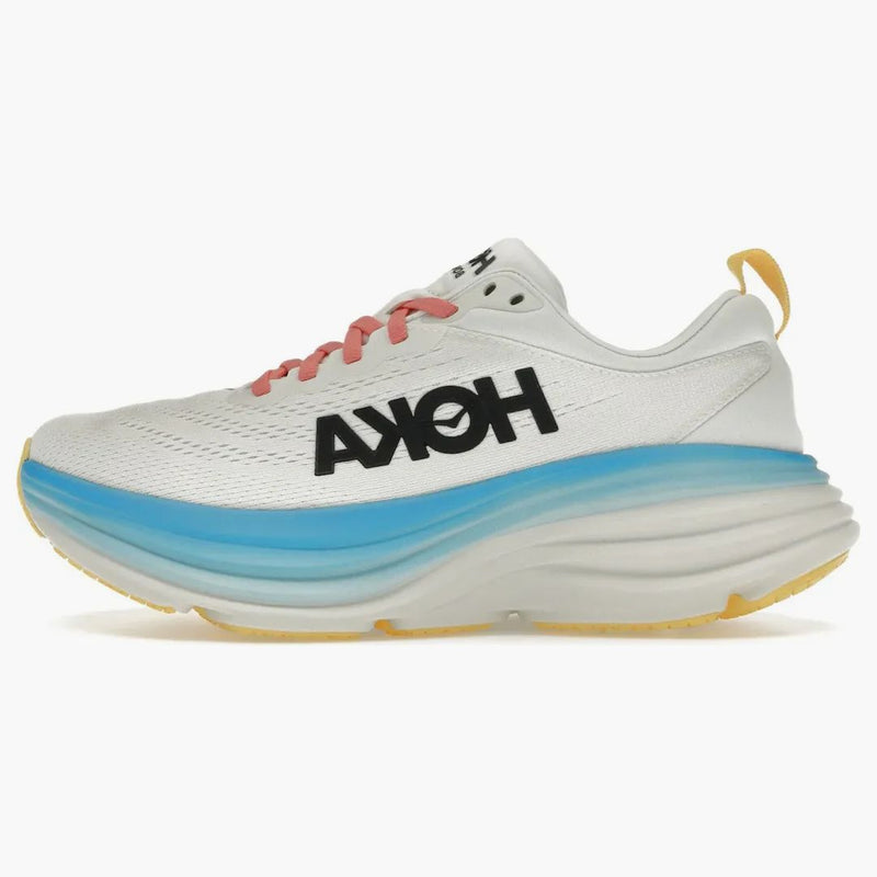 Hoka One One Bondi 8 Blanc de Blanc Día de natación (mujer)