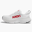 Hoka One One Bondi 8 White Vermillion