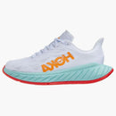 Hoka One One Carbon x 2 White Blazing Orange (mujer)