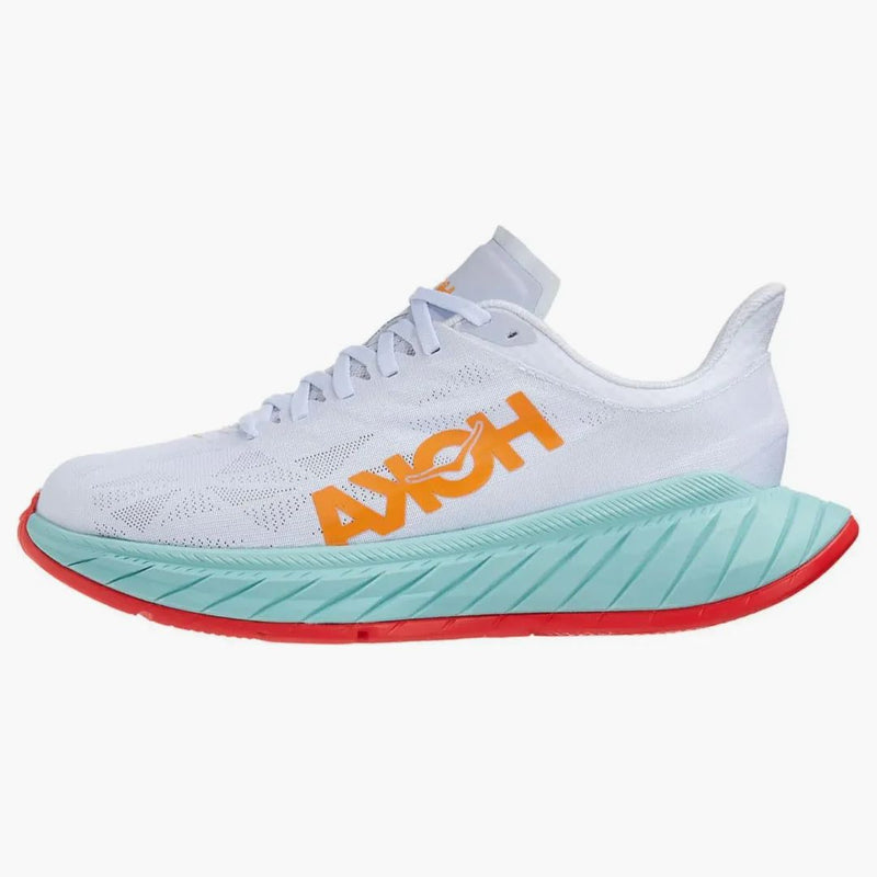 Hoka One One Carbon X 2 White Blazing Orange (Women's)