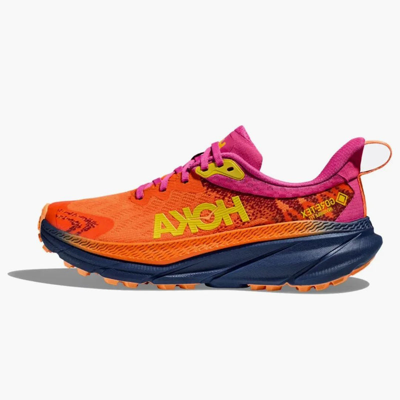 Hoka One One Challenger Atr 7 Gore-tex Vibrant Orange Pink Yarrow (women's)