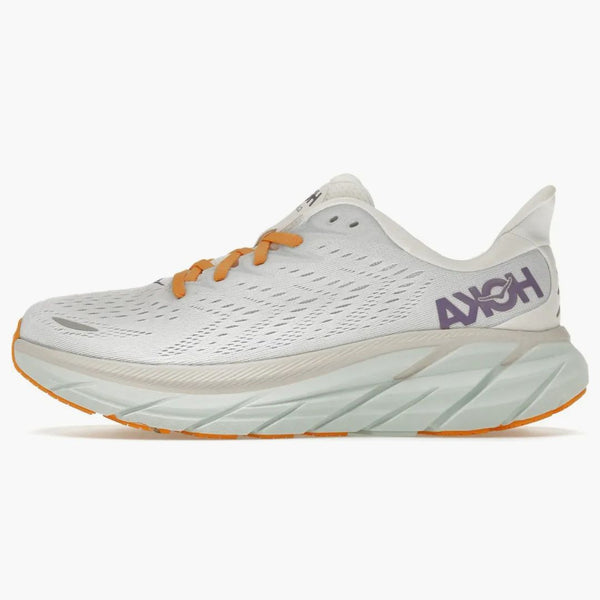 Hoka One One Clifton 8 Blanc de Blanc Purple Seafoam (mujer)