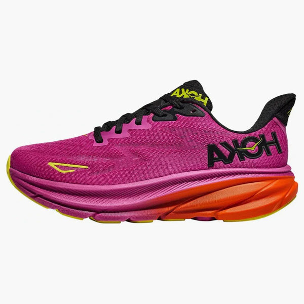 Hoka One One Clifton 9 Fuchsia Black (mujer)