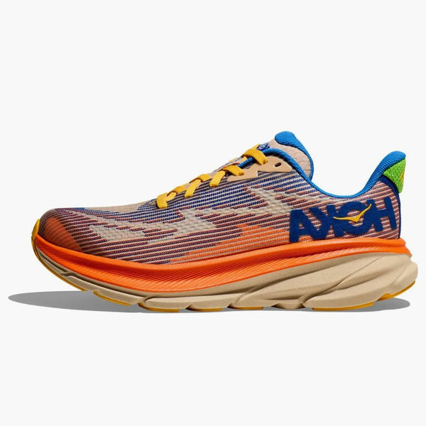 Hoka One One Clifton 9 Ultramarine Electric Tangerine (GS)