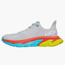 Hoka One One Clifton Edge Lunar Rock Cyan Red