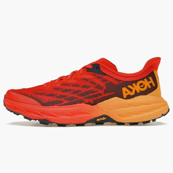 Hoka One One Speedgoat 5 Fiesta Red Radiant amarillo