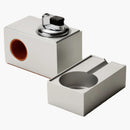 Houseplant Block Table Lighter Orange Leather