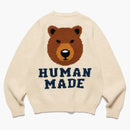 Suéter de punto de raglán de oso humano