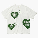 Human Made Big Heart T-shirt White Green