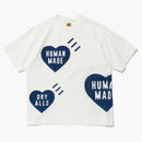 Human Made Big Heart T-Shirt White Navy