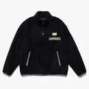 Lidský vyrobený boa fleece svetr námořnictvo