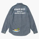 Camicia Chambray L/s fatta dall'uomo blu