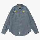Camicia Chambray L/s fatta dall'uomo blu