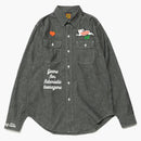 Camisa de chambray hecha por humanos negros