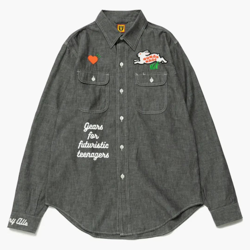 Human Made Chambray Shirt Black