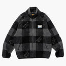 Human Made Check Boa Fleece Jacket Black