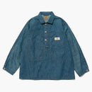 Shirt da lavoro in denim fatto umano indaco