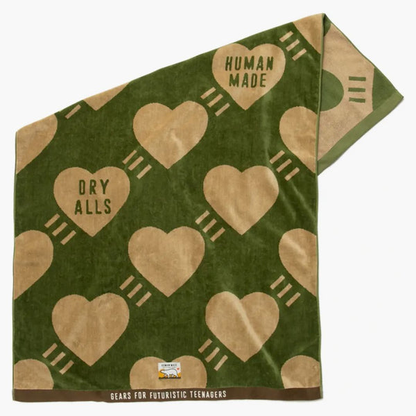 Human Made Dry Alls Towel Blanket Olive Drab