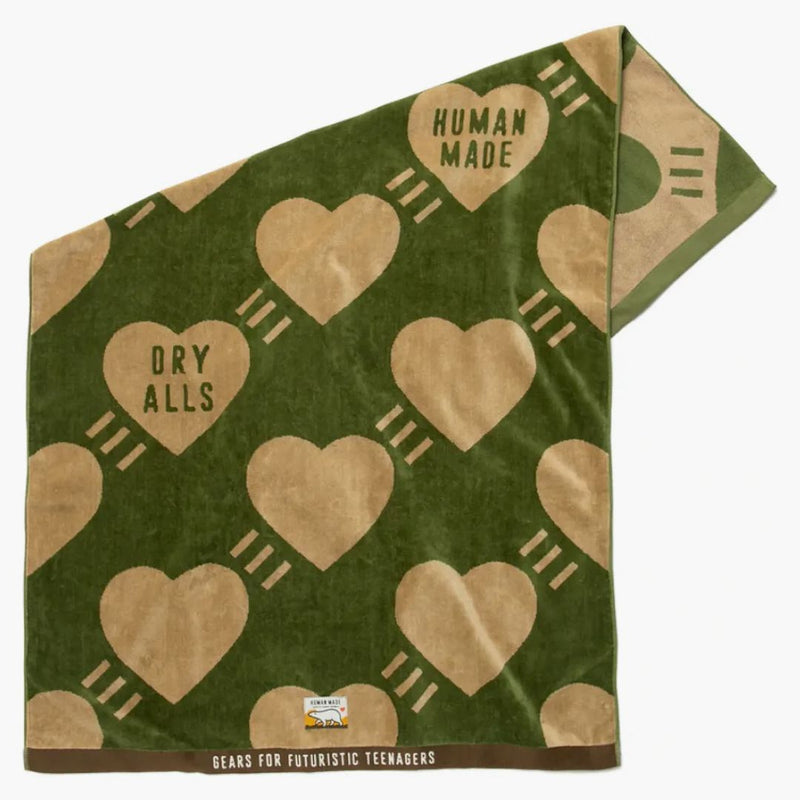 Human Made Dry Alls Towel Blanket Olive Drab