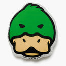 Cuscino per la faccia di anatra fatta umana verde