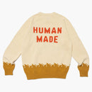 Suéter de punto de pato hecho humano beige