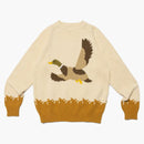 Suéter de punto de pato hecho humano beige