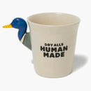 Tazza di anatra fatta umana blu