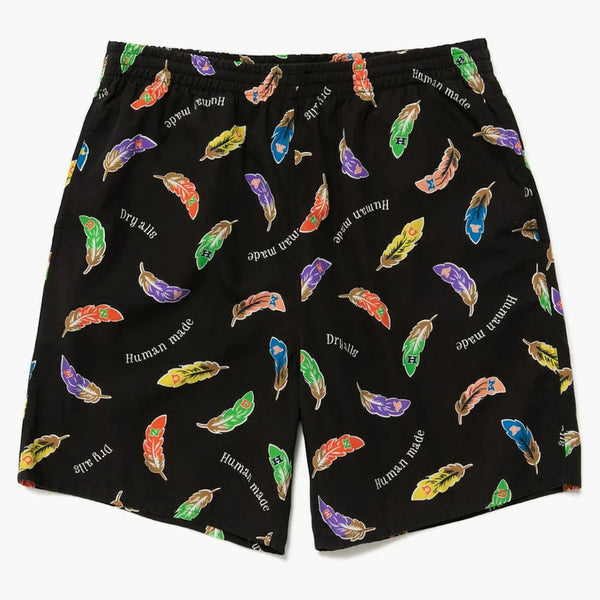 Human Made Feather Shorts Black