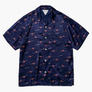 Human Made Flamingo Aloha Shirt Navy