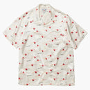 Shirt aloha di fenicottero fatto umano bianco