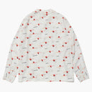 Human Made Flamingo Open Collar L/S Shirt White