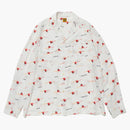 Human Made Flamingo Open Collar L/S Shirt White